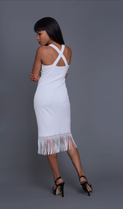 Fringe Hem Dress